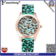 Yxl-179 Neue Design Silikon Uhr Leopard Strap Sport Casual Männer Frauen Armbanduhren Benutzerdefinierte Logo Uhren Fabrik